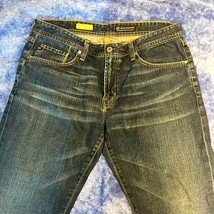 A pair of jeans, AG Adriano Goldschmied and is straight legend. Size 36-34